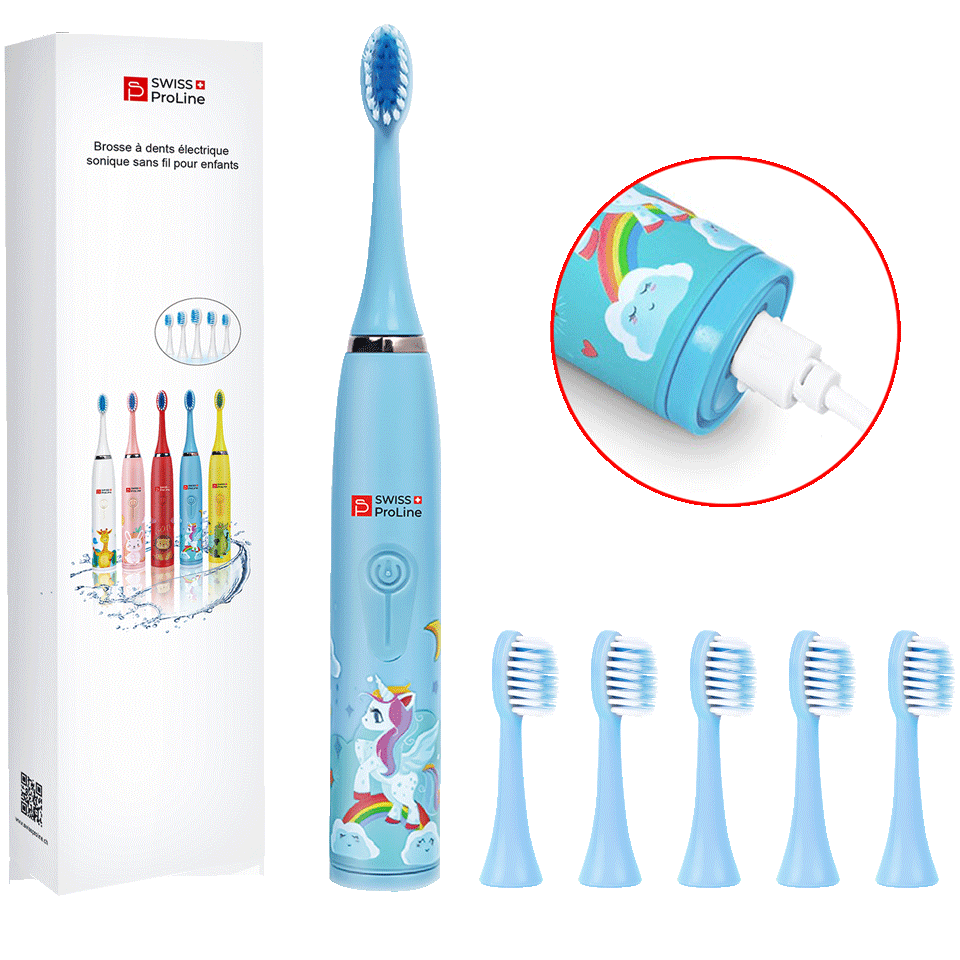 Brosse à dents électrique sonique sans fil pour enfants – Image 6