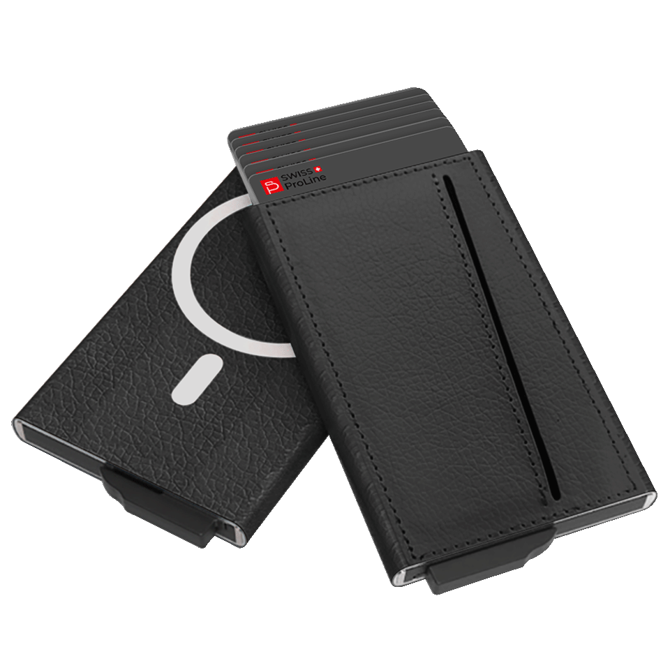 Porte-carte en cuir avec fonction magnétique – Image 5
