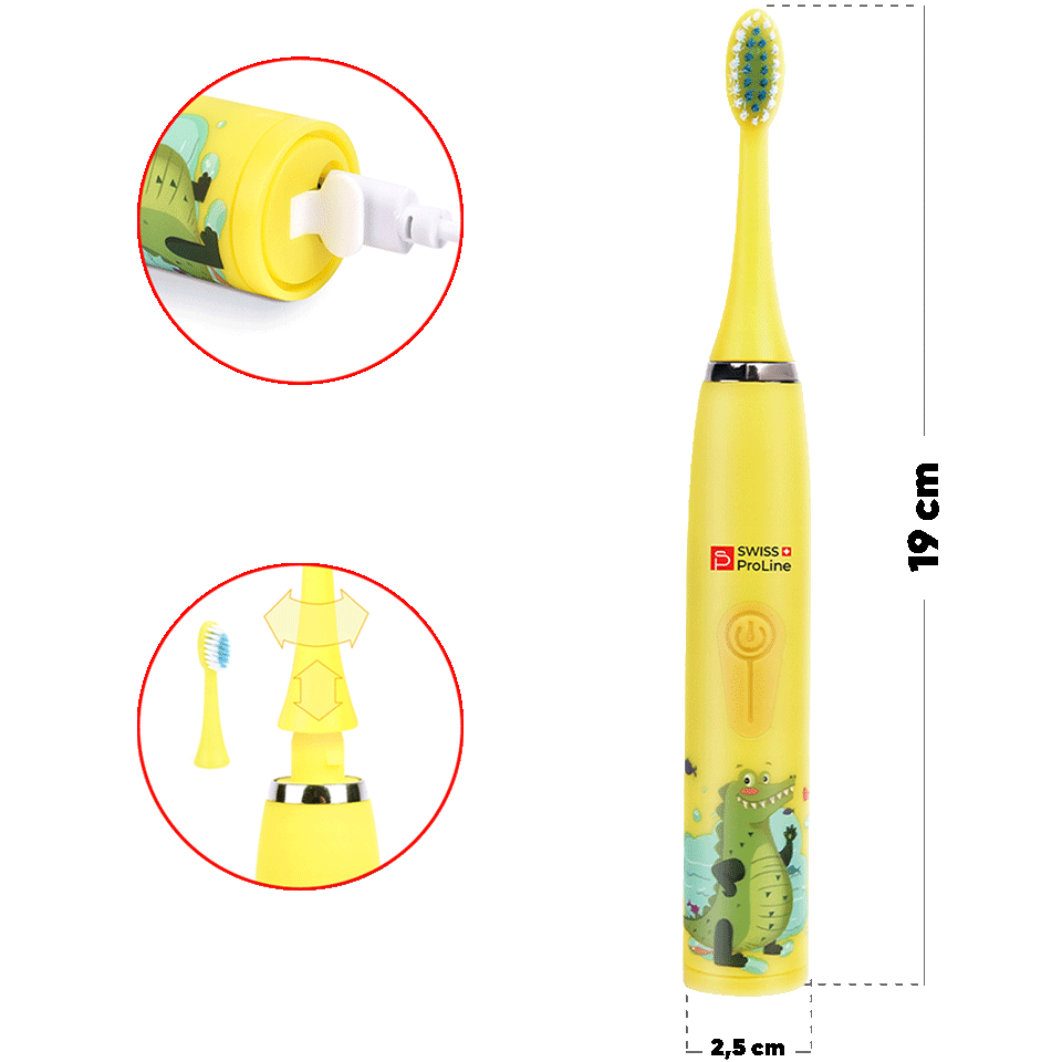 Brosse à dents électrique sonique sans fil pour enfants – Image 2