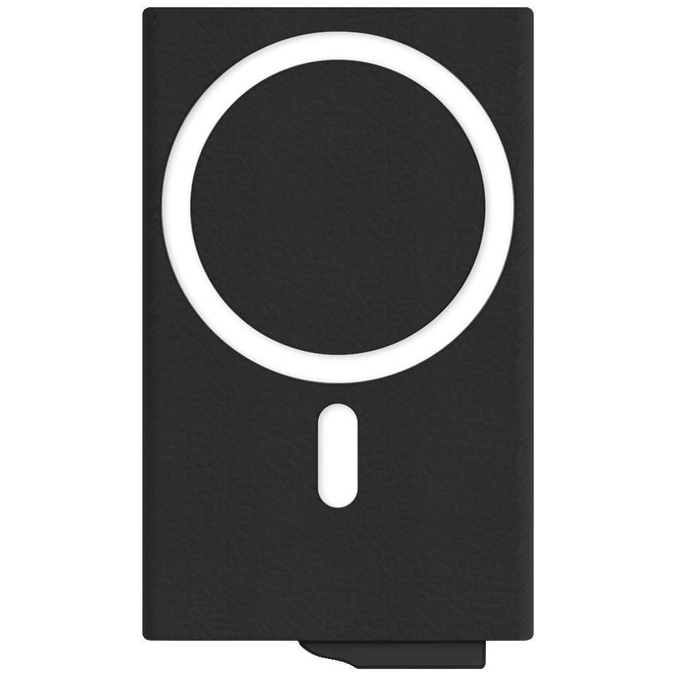 Porte-carte en cuir avec fonction magnétique – Image 3