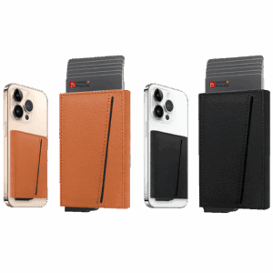 Porte-carte en cuir avec fonction magnétique