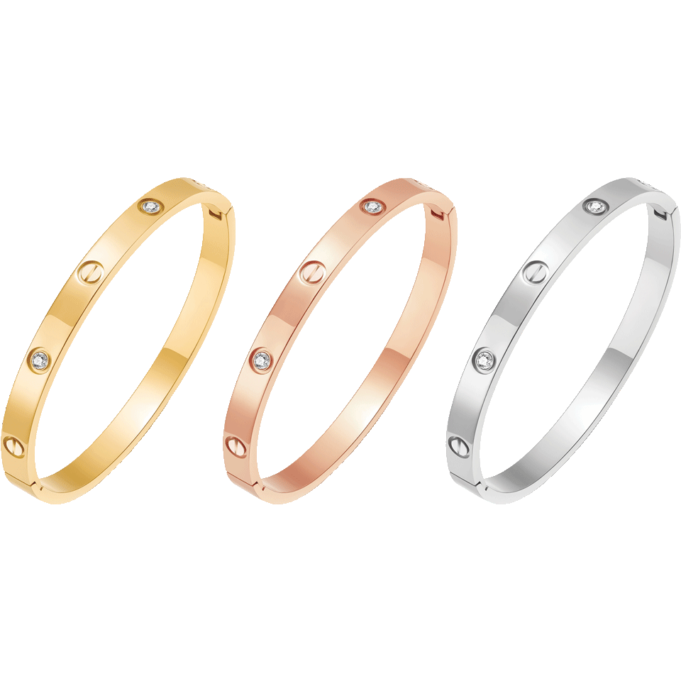 Set de 3 bracelets tendance - love design