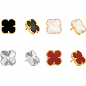 Boucle d'oreille chic - trèfle design