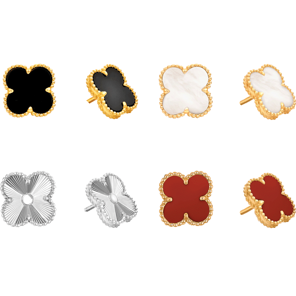 Boucle d'oreille chic - trèfle design