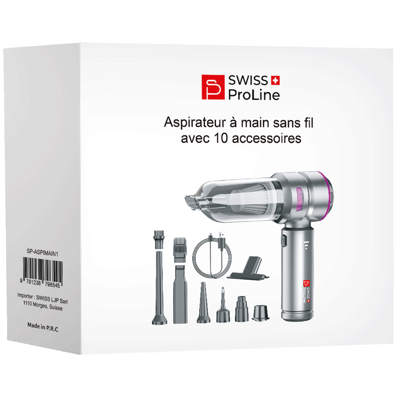 Aspirateur à main et Souffleur 2en1 sans fil avec 10 accessoires – Image 3