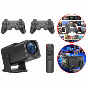 Projecteur connecté haute définition 4K avec 3'000 jeux inclus (Netflix, Youtube, Amazon)
